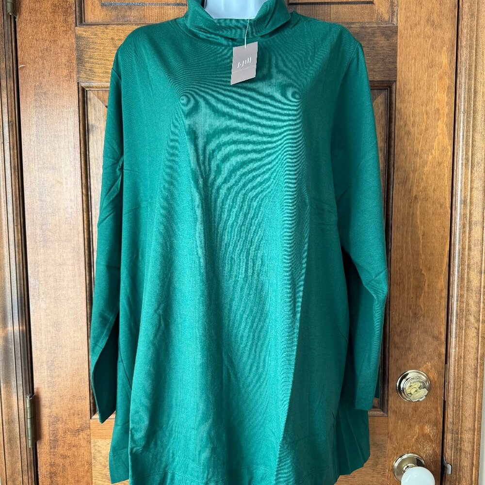 NWT J. Jill Balsam Long Sleeve Luxe Supima Turtleneck Tunic Size 3X